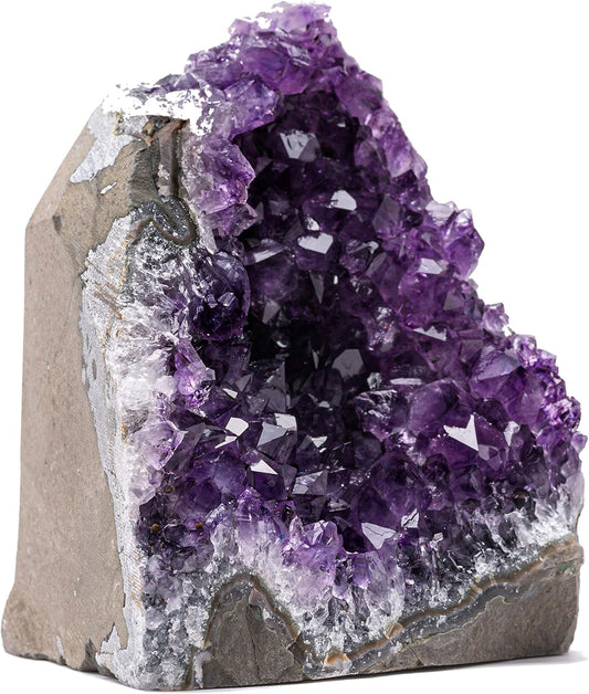Stunning Natural Amethyst Crystal Clusters - 2 to 3 Lbs, 4" to 7" Tall, Deep Purple Geode Quartz from Uruguay