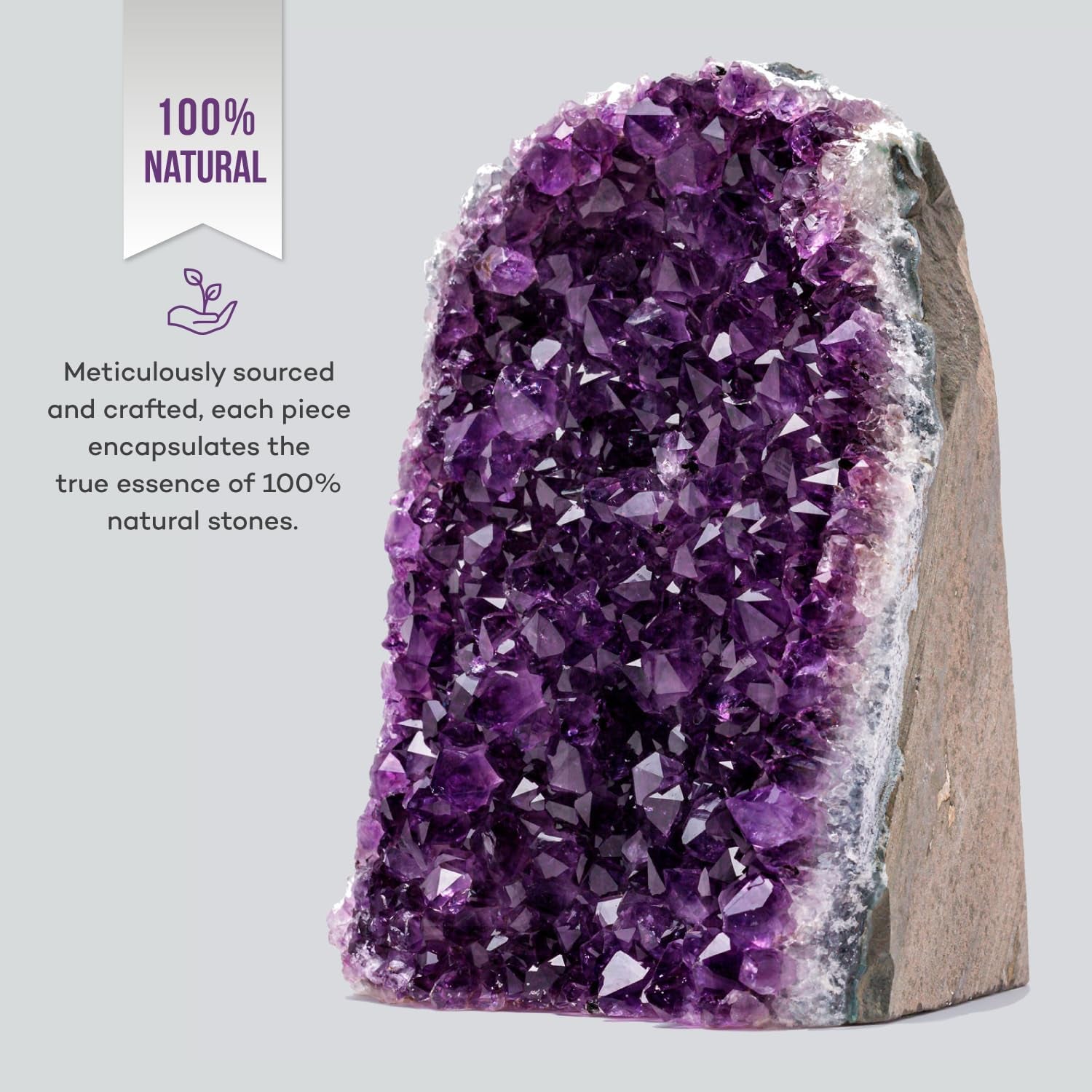 Stunning Natural Amethyst Crystal Clusters - 2 to 3 Lbs, 4" to 7" Tall, Deep Purple Geode Quartz from Uruguay