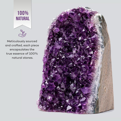 Stunning Natural Amethyst Crystal Clusters - 2 to 3 Lbs, 4" to 7" Tall, Deep Purple Geode Quartz from Uruguay