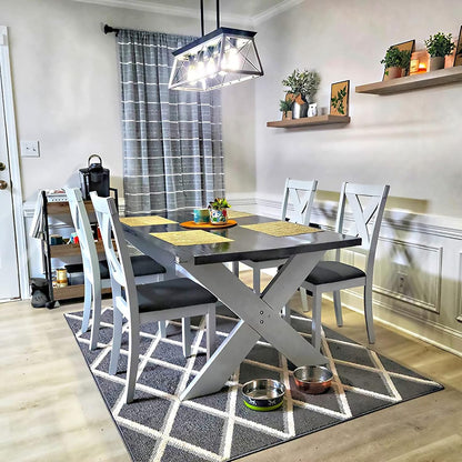 Rustic 5-Light Farmhouse Pendant Chandelier – Perfect for Dining Rooms and Kitchens
