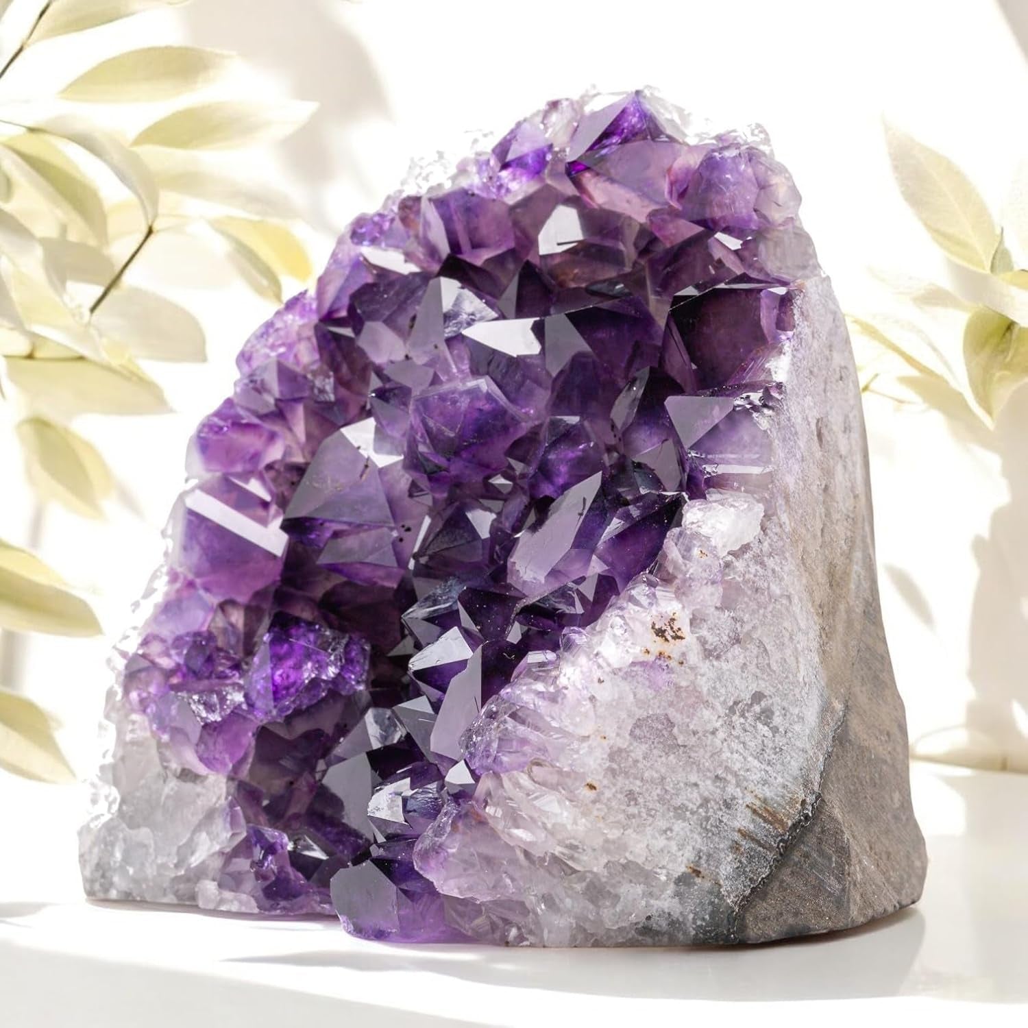 Stunning Natural Amethyst Crystal Clusters - 2 to 3 Lbs, 4" to 7" Tall, Deep Purple Geode Quartz from Uruguay