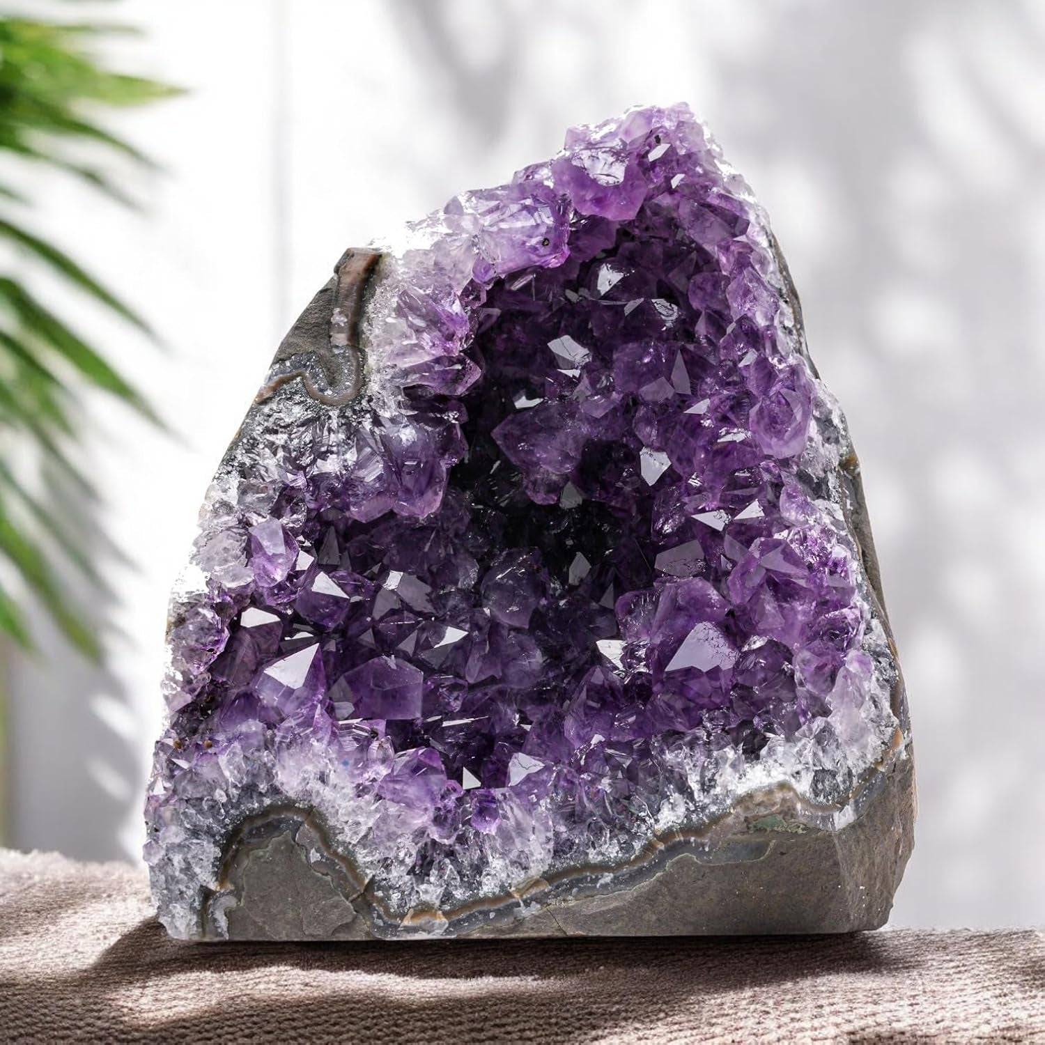 Stunning Natural Amethyst Crystal Clusters - 2 to 3 Lbs, 4" to 7" Tall, Deep Purple Geode Quartz from Uruguay